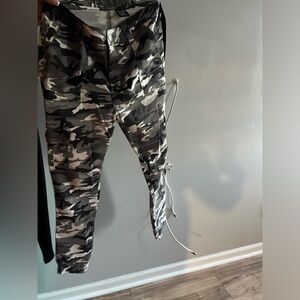 Army pants black white and grey size 13/14